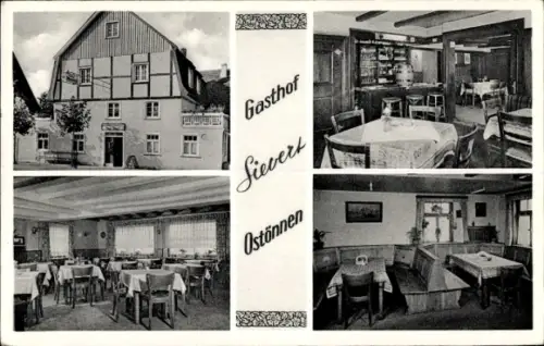 Ak Ostönnen Soest in  Nordrhein Westfalen, Gasthof Sievert, Innenansicht