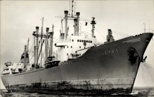 Ak Ostseebad Warnemünde Rostock, Schiff Leipzig