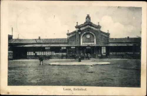 Ak Laon Aisne, Bahnhof