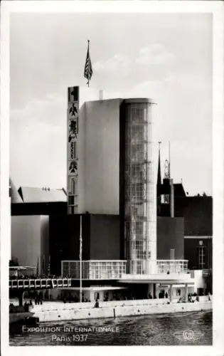 Ak Weltausstellung in Paris 1937, Pavillon der Vereinigten Staaten