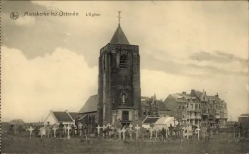CPA Mariakerke Ostende Flandre occidentale, Eglise