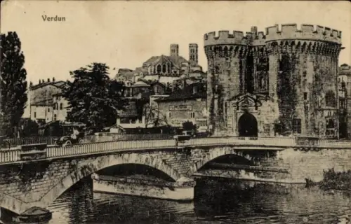 Ak Verdun Meuse, Brücke