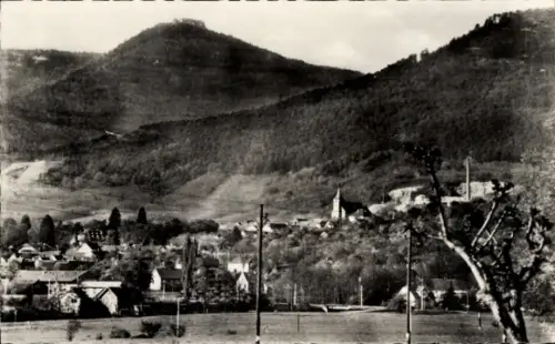 Ak Ottrott Elsass Bas Rhin, Berglandschaft, Ort  Mont Sainte-Odile, Schwarz-Weiß-Foto