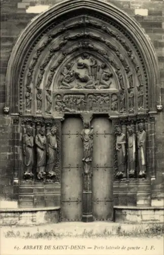 Ak Ile Saint Denis Seine Saint Denis, Portal der Basilika