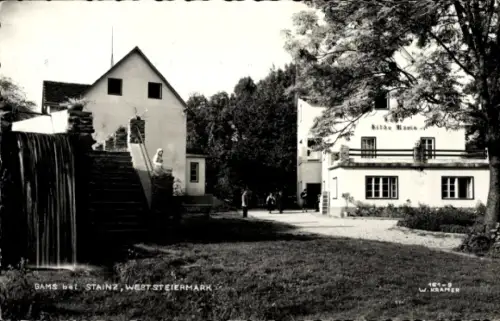 Ak Bad Gams ob Frauental Steiermark, Teilansicht, Gasthaus