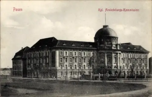 Ak Poznań Posen,  Kel. Ansiedelungs-Kommission, Gebäude