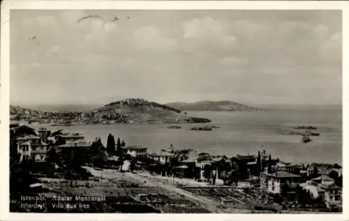 Ak Büyükada Prinkipo Prinzeninseln Konstantinopel Istanbul Türkei,  Adalar, Meerblick, Schiffe, 1