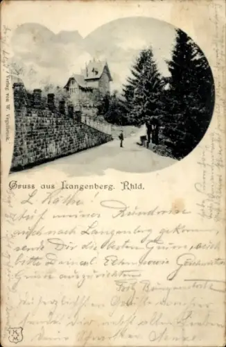 Ak Langenberg Velbert im Rheinland, Teilansicht