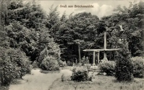 Ak Brockeswalde Stickenbüttel Cuxhaven in Niedersachsen, Park