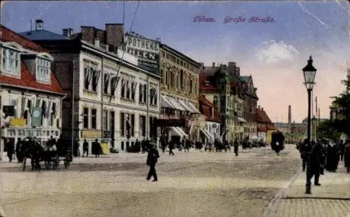 Ak Liepaja Libau Lettland, Große Straße