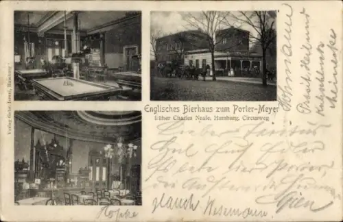 Ak Hamburg St. Pauli, Englisches Bierhaus zum Porter-Meyer, Zirkusweg
