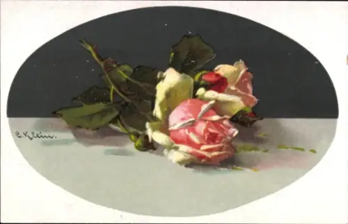 Künstler Ak Klein, Catharina, rosa Rosen