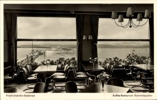 Ak Friedrichshafen am Bodensee, Café Restaurant Rommelspacher