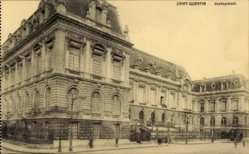 Ak Saint Quentin Aisne, Justizpalast