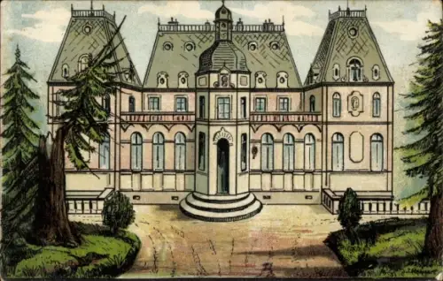 Ak Goyencourt Somme, Schloss von  Weltkrieg 1914/15, Feldpostkarte