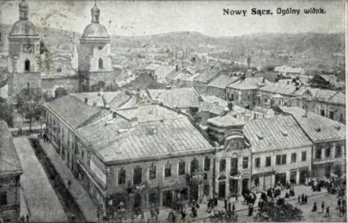 Ak Nowy Sącz Neu Sandez Polen, Stadtansicht