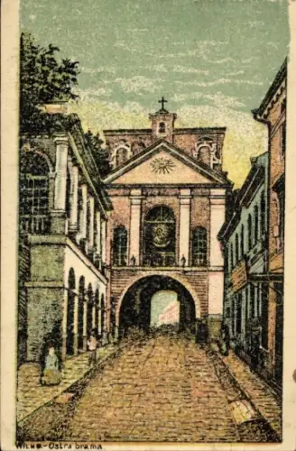 Künstler Ak Vilnius Wilna Wilno Litauen, Ostra Brama