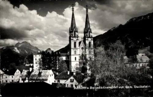 Ak Admont Gesäuse Steiermark, Benediktinerabtei, Buchstein