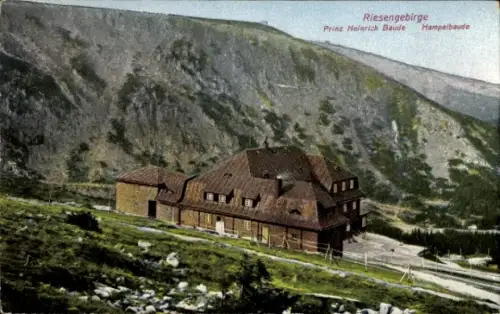 Ak Riesengebirge Region Königgrätz, Bílé Labe, Weiße Elbe, Weißwasser, Weißwassergrund,  Prinz He