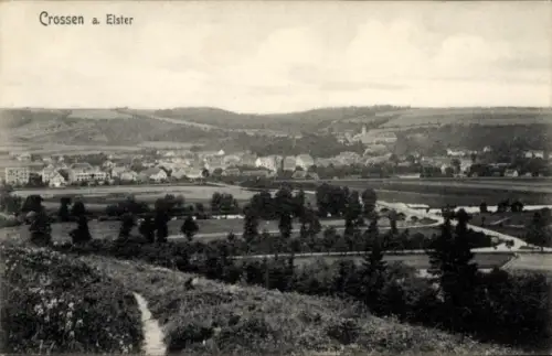 Ak Crossen an der Elster Thüringen, Gesamtansicht