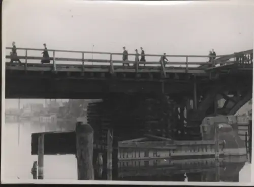 Original Foto Berlin Oberschöneweide, Stubenrauch-Brücke, um 1947