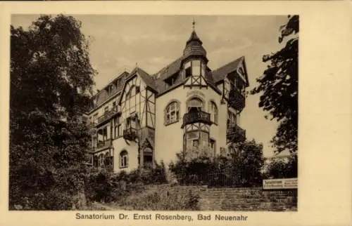 Ak Bad Neuenahr, Sanatorium Dr. Ernst Rosenberg, Außenansicht