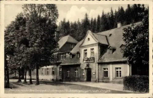 Ak Potůčky Breitenbach Region Karlsbad, Dreckschänke