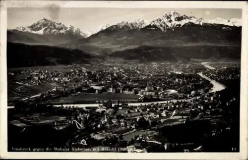 Ak Innsbruck in Tirol,  Stubaier Gletscher, Berg Habicht, Landschaftsaufnahme