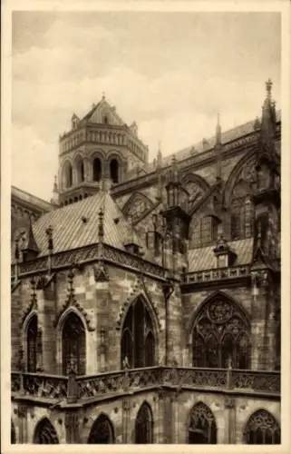 Ak Strasbourg Straßburg Elsass Bas Rhin, Strassburger Münster, Nordseite, Kunstverlag Emil Hartma