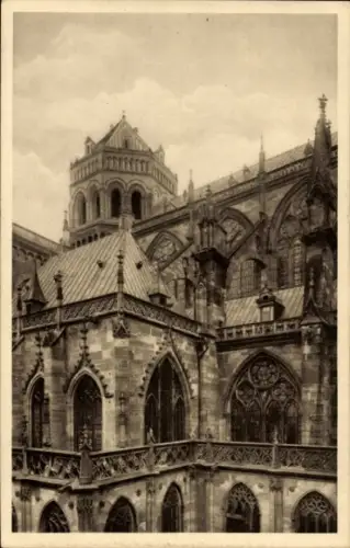 Ak Strasbourg Straßburg Elsass Bas Rhin, Strassburger Münster, Nordseite, Kunstverlag Emil Hartma