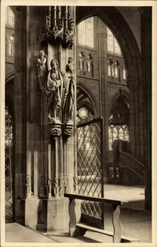 Ak Strasbourg Straßburg Elsass Bas Rhin, Strassburger Münster, Martinskapelle, Schiff, Kanzel