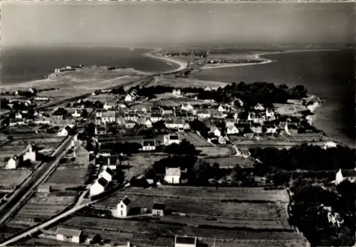 Ak Quiberon Morbihan, Fliegeraufnahme