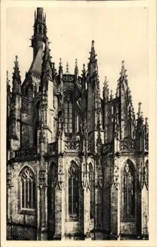 Ak Le Mont Saint Michel Manche, Abbaye, Chevet de l'Eglise abbatiale