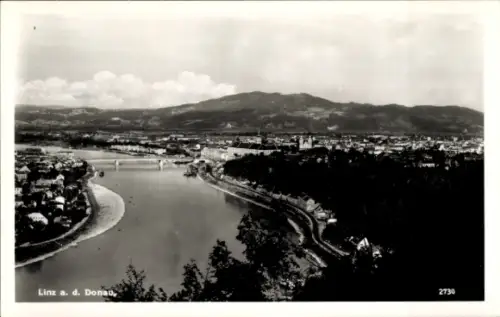 Ak Linz an der Donau Oberösterreich, Gesamtansicht