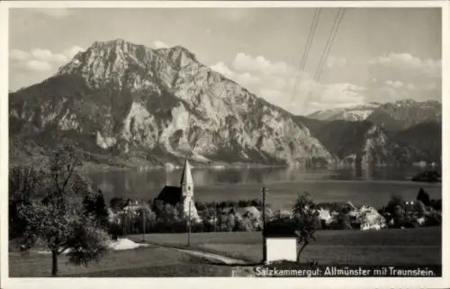 Ak Altmünster am Traunsee Oberösterreich, Salzkammergut, Traunstein