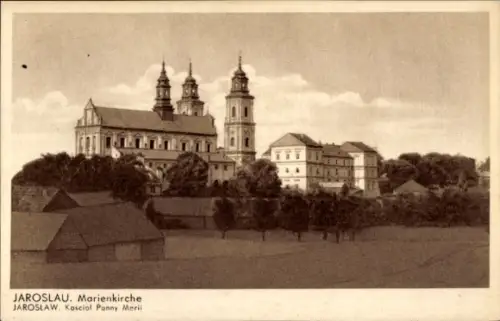Ak Jaroslaw  Polen, Marienkirche, JAROSLAU, Kosciól Panny Marii