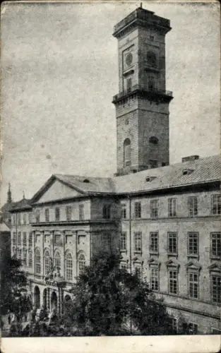 Ak Lwiw Lwów Lemberg Léopol Ukraine, Rathaus,  Ratusz, Lemberg,  Architektur