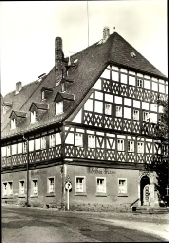 Ak Hartenstein im Erzgebirge Sachsen, Gasthof Weißes Roß