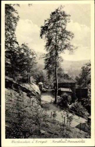 Ak Hartenstein im Erzgebirge Sachsen, Blick zum Forsthaus Prinzenhöhle