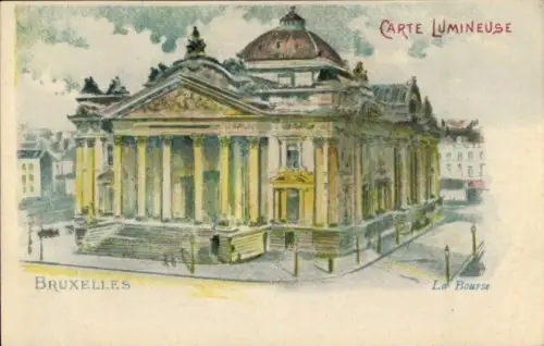 Halt gegen das Licht Ak Bruxelles Brüssel, Börse