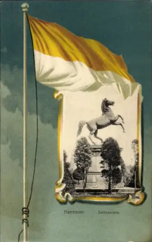 Passepartout Ak Hannover in Niedersachsen, Sachsenross