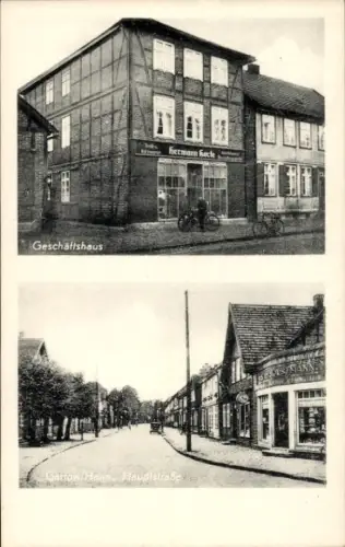 Ak Gartow in Niedersachsen, Geschäftshaus v. Hermann Korte, Hauptstraße, Geschäft Horstmann