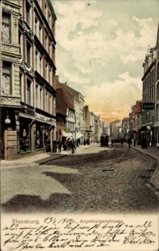 Ak Flensburg in Schleswig Holstein, Angelburgerstraße