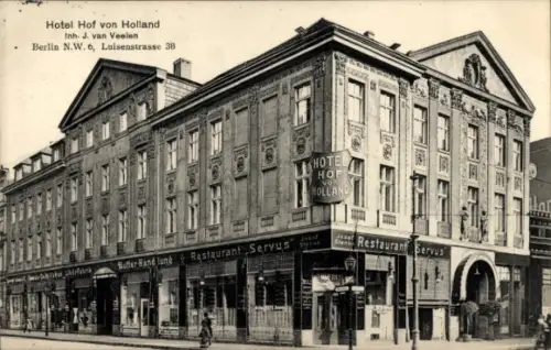 Ak Berlin Mitte, Hotel Hof von Holland, Inh. J.van Veelen, Restaurant Servus, Inh, Josef Stanko