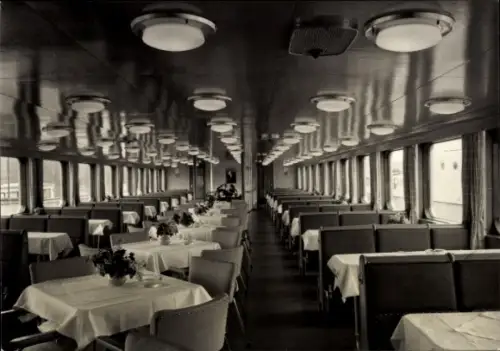 Ak Berlin Mitte, Luxusfahrgastschiff der Weißen Flotte, Gesellschaftssalon
