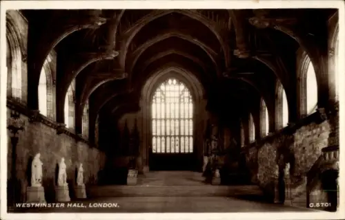 Ak Westminster London City, Westminster Hall