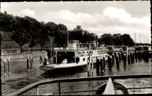 Ak Meersburg am Bodensee, Autofähre nach Konstanz, Fährschiff Konstanz