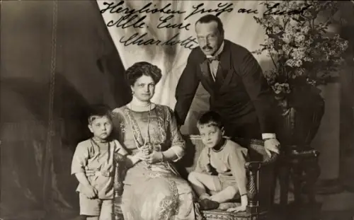 Ak Großherzog Ernst Ludwig von Hessen Darmstadt, Postkartenwoche der Großherzogin Eleonore 1912