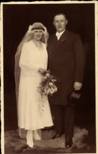 Foto Ak Ehepaar, Hochzeitsfoto