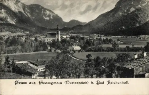 Ak Großgmain in Salzburg, schöne Detailansicht